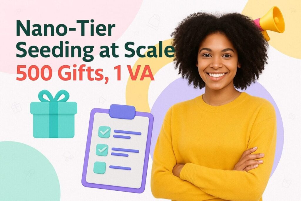 Nano-Tier Seeding at Scale: 500 Gifts, 1 VA