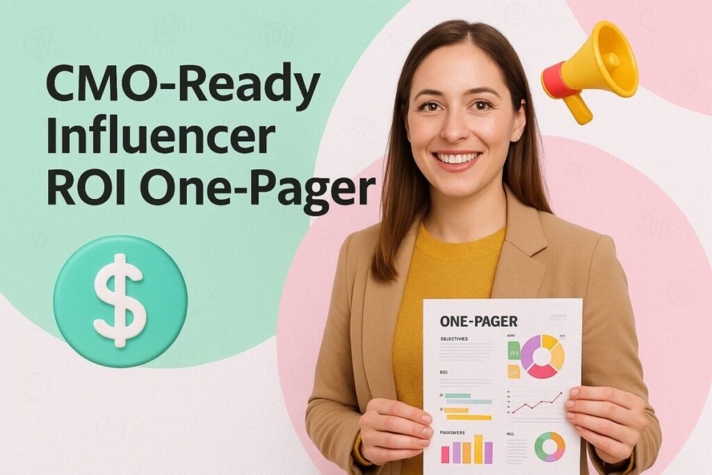 CMO-Ready Influencer ROI One-Pager