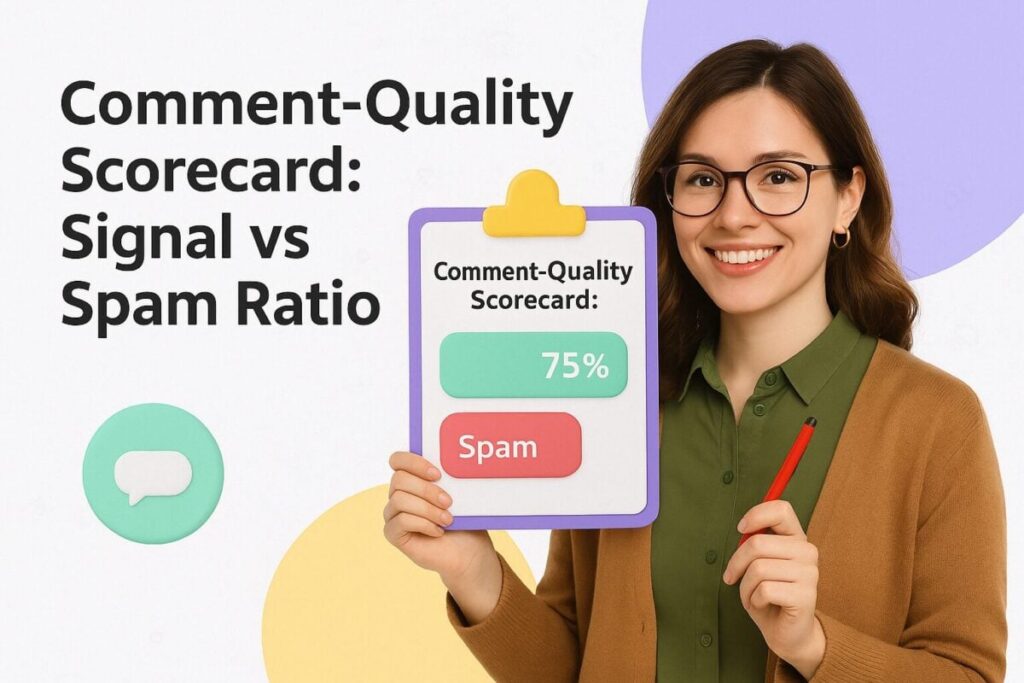 Comment-Quality Scorecard: Signal vs Spam Ratio
