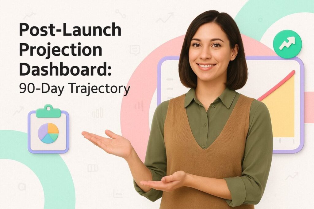Post-Launch Projection Dashboard: 90-Day Trajectory
